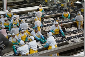 Trabajadoras planta conserva